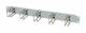 ALLNET 48,3 cm ( 19 inch ) cable management plate, 1U, metal with 5 large brackets, light grey,