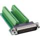 InLine® D-Sub 25 Terminalblock, Stecker, 2-reihig, Schraubklemme