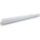 InLine® Patchfeld 24-fach, Keystone Leerblech Patchpanel, 48,3 cm ( 19 Zoll ), 1HE, lichtgrau