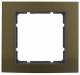 Berker 10113001 frame 1gang B.3 Alu, brown / anthracite