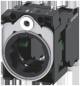 Siemens 3SU15501AA101NA0 Halter für 3 Module Metall 1S 1S