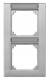 Merten 476260 M-PLAN-Frame 2-gang Vert., Can be labeled aluminum