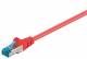 Goobay 93684 CAT 6a Patchkabel, S/FTP (PiMF), Rot - LSZH halogenfrei, Kupfer