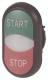 Moeller 230350 EATON M22S-DDL-*-*-* Double pushbutton illuminated labeled 