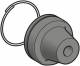 Schneider Electric XACB921 Schneider protective cap 16mm polypropylene with carrying ring for pushbutton