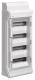 AP Hager small distributor 4 rows VE412DN, IP65 310x677x151 mm WxHxD 48PLE
