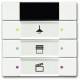 Busch Jaeger 2CKA006135A0153 BJ 6129/01-884 Sensor, 3/6-fold, m.Infrarot FM sensors f.KNX studio white