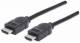 MANHATTAN 306119 High Speed HDMI Kabel 4K, 3D, HDMI Stecker auf Stecker, geschirmt, schwarz, 1,8 m