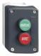 Schneider Electric XALD224 Schneider housing MARCHE green and ARRET red 1S1Ö with 2 buttons