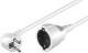 Goobay 93088 Power cable 5 m, white - Schuko (Type F, CEE 7/7)> Schukobuchse (Type F, CEE 7/4)