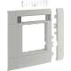 Hager GR1002KB7035 Rahmenblende modular BR ZS 50 mm OT100 hfr Bfeld lichtgrau