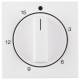 Berker 16328989 central piece knob polar white,