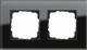 GIRA 021205 Rahmen 2f Glas schwarz Esprit
