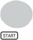 Moeller 218329 EATON M22-XDL-W-GB1 keys lens flat, white labeled START 