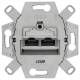 Siemens 5TG20262 SIEM 5TG2026-2 DELTA Anschlussdose Unive Anschluss-Einheit 2x8pol. RJ45 Kat. 6E
