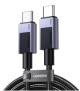 UGREEN L513 USB-C auf USB-C Ladekabel 240W PD3.1 480Mbps Nylon geflochten Alugehäuse Kabelbinder 2m grau
