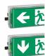CEAG 12191000023 Ex rescue sign light EXIT, arrow 6h (according to ISO 7010)
