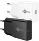 Goobay Single Fast Charger 20 W USB-C PD GaN Schnellladegerät Slim schwarz - 1x USB-C-Anschluss (Power Delivery)