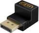Goobay DisplayPort-Winkeladapter 90° nach oben - 8K/144 Hz DSC, Stecker auf Buchse