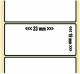 OEM-Factory Etiketten - PET 23,81 x 19,05mm, perm., K25, WEISS