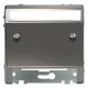 Merten MEG4540-6050 inclined outlet with nickel metallic label