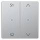 Merten MEG5227-6036 Rocker button module 2-fold (Scene1/2 Up/Down) stainless steel