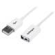 StarTech.com 1m White USB 2.0 Extension Cable A to A - M/F - 1 x Type A Male USB