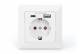 DIGITUS safety socket flush-mounted, USB Type-C, USB-A