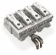 WAGO 294-5214 power connection terminal with PE latching contact 1-2-PE-N 4p white