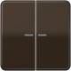 Jung CD10921STRFBR KNX RF button 2f.Duroplast series CD brown