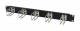 ALLNET 48,3 cm ( 19 inch ) cable management plate, 1U, metal with 5 large brackets, black,