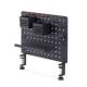 Startech.com 1612B-DESK-PEGBOARD Klemm-Lochplatte mit Zubehör 420 x 320 mm Pegboard Metall Lochwand/Stecktafel Tisch-Lochbrett/Werkzeugwand