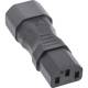 InLine® Netzadapter IEC 60320 C14 / C13, 3pol Kaltgeräte