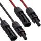 InLine® Solarkabel Verlängerungs-Set inkl. Solarstecker 4mm² schwarz/rot 1,5m