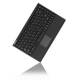 KEYSONIC 28030 Mini keyboard Smart-Touchpad SoftSkin, black, ACK-540U+(UK)