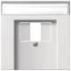 Gira 0876112 cover BSF , TAE + Stereo + USB switch pure white surface
