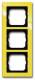 Busch Jaeger 2CKA001754A4336 BJ 1723-285 Abdeckrahmen 3f Busch-axcent gelb
