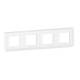 Legrand 078808L Rahmen 4x2-modulig horizontal Mosaic ultraweiß