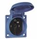 Abl Sursum 1662052 ABL Einbausteckdose blau IP54 F/B Erde Schraubanschluss mit BS