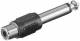 Goobay 11118 Audio-Adapter - Klinke 6,35 mm-Stecker (2-Pin, Mono) > Cinch-Buchse