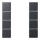 JUNG A504TSAANM keyset complete, 4x Series A / AS anthracite matt