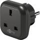Goobay 94271 Travel Adapter - UK to earthed CEE 7/7