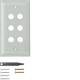 Hager WZD6600GT Glasabdeckplatte 6fach mit umlaufender Facette klar System TS