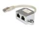 Equip 2-Port Splitter Cat5e RJ45->2xRJ45 FTP St/Bu 0.15m