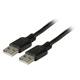 Kabel USB, A(St) => A(St), 1,8m, USB2.0, Schwarz,