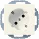 Jung A520-45N SCHUKO socket 45° without claw series AS white