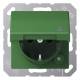 Jung A 1520 BFKLKO GN SCHUKO socket 16A 250V contact protection folding d