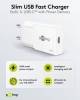 Goobay USB-C™ PD GaN Schnellladegerät Slim (20 W) weiß, w