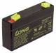 Bleiakku KUNG LONG ''WP1.2-15,2 cm ( 6 Zoll ) 6V/1,2Ah, 97x25x52mm, 0,3kg