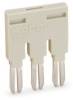 WAGO 870-403 comb bridge light grey 3-way 18A